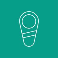 Vector newborn baby icon Eps10 N2
