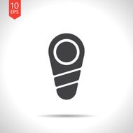 Vector newborn baby icon Eps10 N3