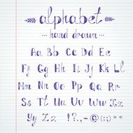 Hand Drawn Alphabet N9