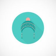 Hat icon in flat style
