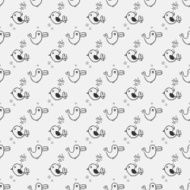 doodle pattern Seamless background N4