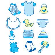 hand drawn baby icons N2