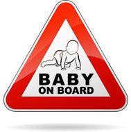 baby on board triangle sign