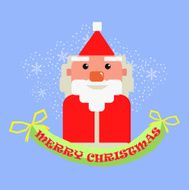 Greeting card Christmas card with Santa Claus