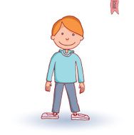 little boy vector illustration