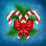 Christmas lollipop vector illustration