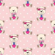 Seamless pattern with Teddy Bears