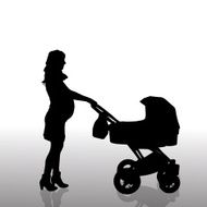 Vector silhouette of family N91