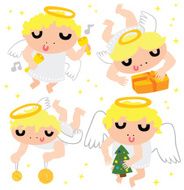 Cute Christmas Angel Characters