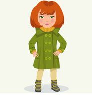 little girl in winter clothes N2