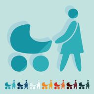 Flat design family N29