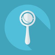 Flat modern design with shadow rattle N6