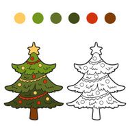 Coloring book (christmas tree)