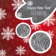 Christmas template frame design for greeting card N3