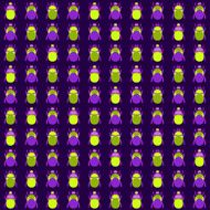 Seamless pattern with bugs N3