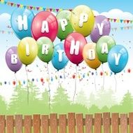 Birthday background N17