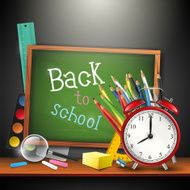 Back to school - vector background N5