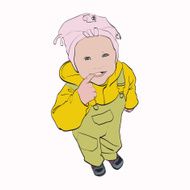 babies illustrations vector child little