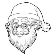 Coloring book (Santa Claus) N2