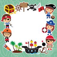 pirates kids layout design