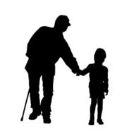 Vector silhouette of family N104