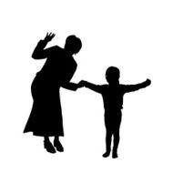Vector silhouette of family N107