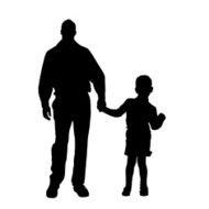 Vector silhouette of family N110