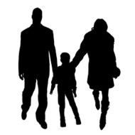 Vector silhouette of family N113
