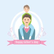Cute card on father&#039;s day