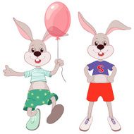 Rabbit with balloon