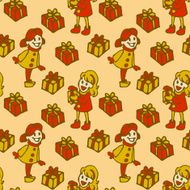 Seamless Christmas pattern N3