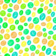 Seamless pattern with English cursive letters N3