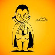 Cute baby vampire Dracula young nipple bottle with fresh blood N10