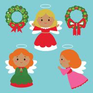 Cute angels characters