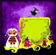 halloween magical frame