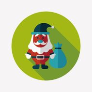 Santa Claus flat icon with long shadow eps10 N47