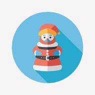 Santa Claus flat icon with long shadow eps10 N54