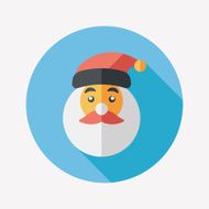 Santa Claus flat icon with long shadow eps10 N60
