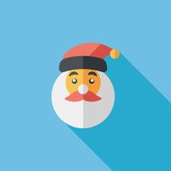 Santa Claus flat icon with long shadow eps10 N64