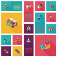kid toys flat app ui background eps10 N12