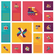 kid toys flat app ui background eps10 N13