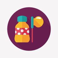 bubbles flat icon with long shadow eps10 N18