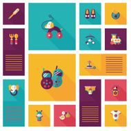 kid toys flat app ui background eps10 N16