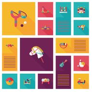 kid toys flat app ui background eps10 N17