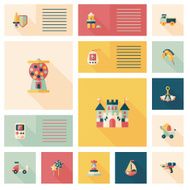 kid toys flat app ui background eps10 N19