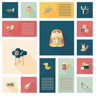 kid toys flat app ui background eps10 N20