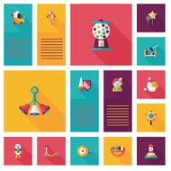 kid toys flat app ui background eps10 N22