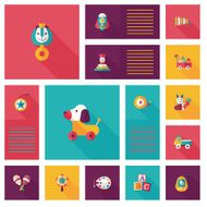 kid toys flat app ui background eps10 N24