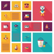 kid toys flat app ui background eps10 N25