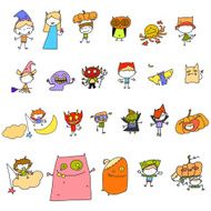 vector sketch halloween character